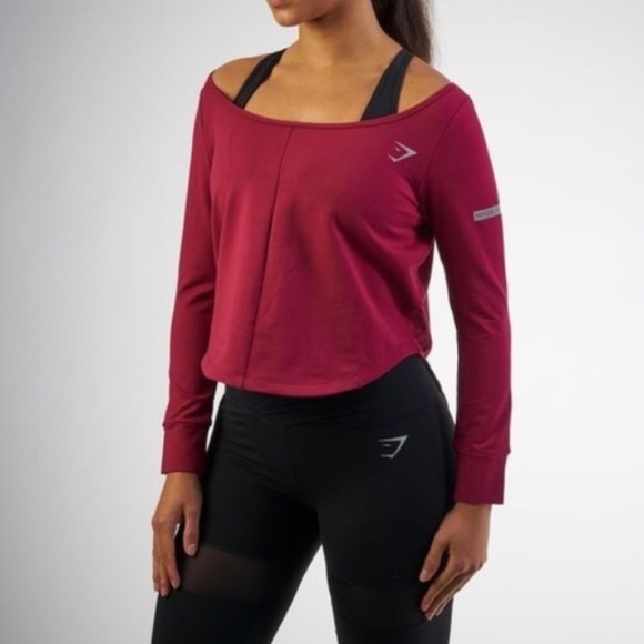 NWOT GYMSHARK OFF SHOULDER TOP (XS) - Picture 2 of 5